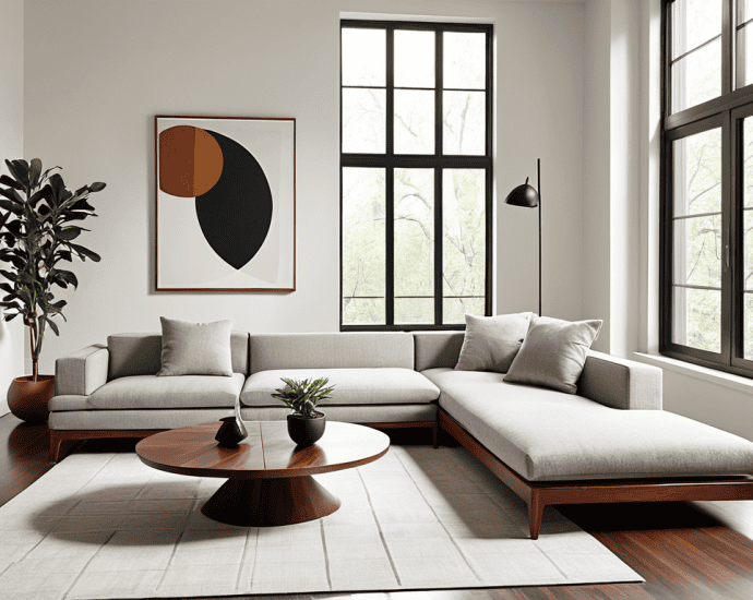 Modern interior design concept