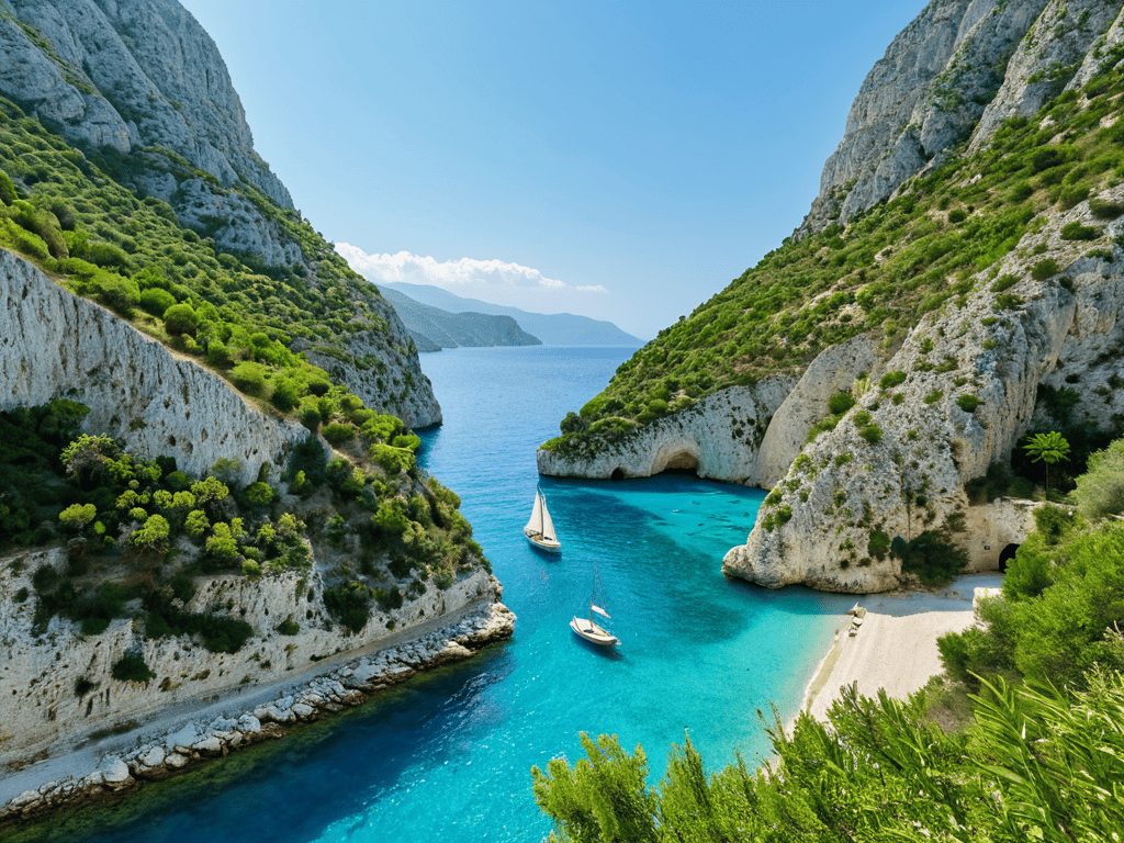 Albanian Riviera Guide map