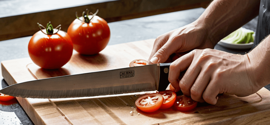 Sharpening Knives with Whetstone