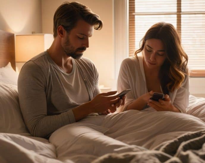 Digital boundaries in relationships concept
