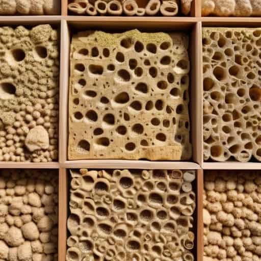 Sustainable hempcrete wall insulation for eco-building.