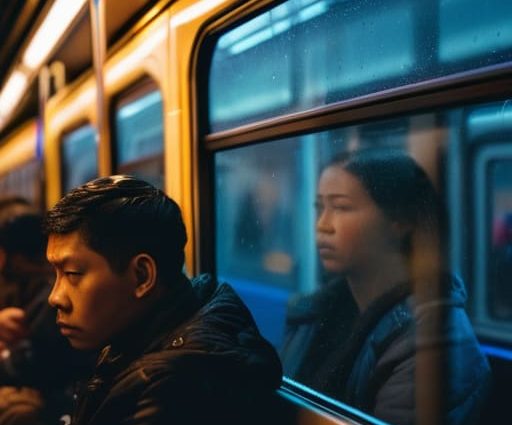 How commuting affects social life illustration.