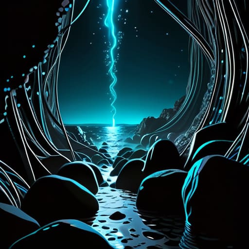 How fiber optic cables work under the ocean.