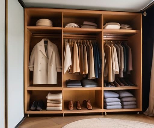 How to organise a wardrobe you can find things in.