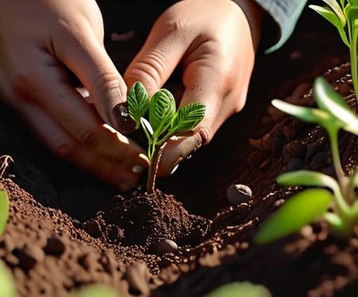 Guide on how to plant a vegetable garden.