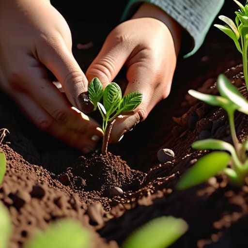 Guide on how to plant a vegetable garden.